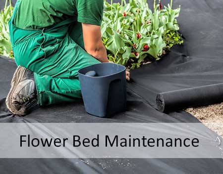 Flower Bed Installation, Weed Control